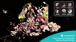 Crunchyroll: Die beliebtesten Anime des Jahrzehnts auf der Weltkarte