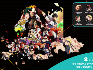 Crunchyroll: Die beliebtesten Anime des Jahrzehnts auf der Weltkarte