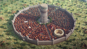 Minecraft: Riesige Stadt aus Anime-Serie in zwei Monaten nachgebaut