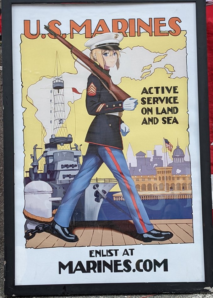 Violet Evergarden: US-Marines werben mit Anime-Plakat